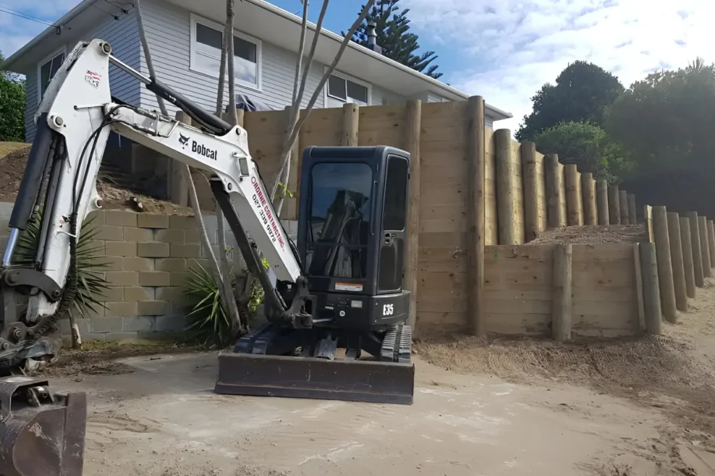 At Retaining Walls Kapiti our team delivers quality timber retaining walls