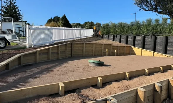 Retaining Walls Kapiti Long Lasting Timber Retaining Walls At Retaining Walls Kapiti we use quality materials for timber retaining walls